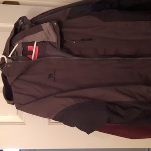 Camel crown rain jacket/fleece liner